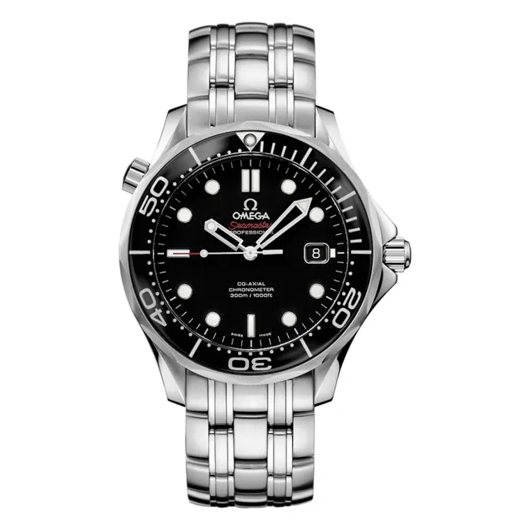 Omega Watch For Men - Seamaster Diver 300M Co-Axial 41 mm, Steel on Steel - Ref. 212.30.41.20.01.003