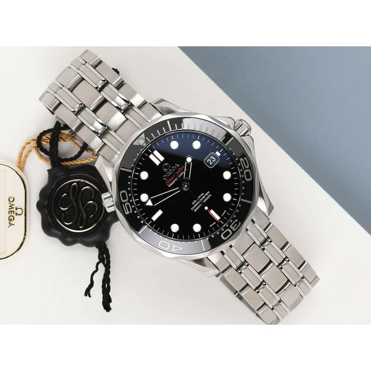 Omega Watch For Men - Seamaster Diver 300M Co-Axial 41 mm, Steel on Steel - Ref. 212.30.41.20.01.003