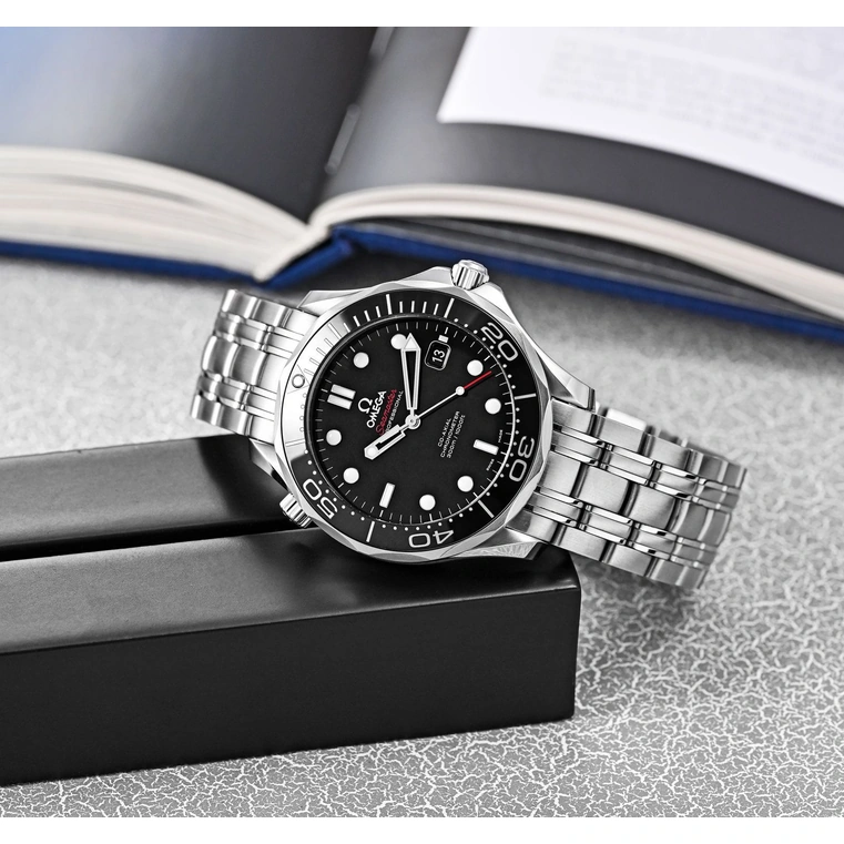 Omega Watch For Men - Seamaster Diver 300M Co-Axial 41 mm, Steel on Steel - Ref. 212.30.41.20.01.003