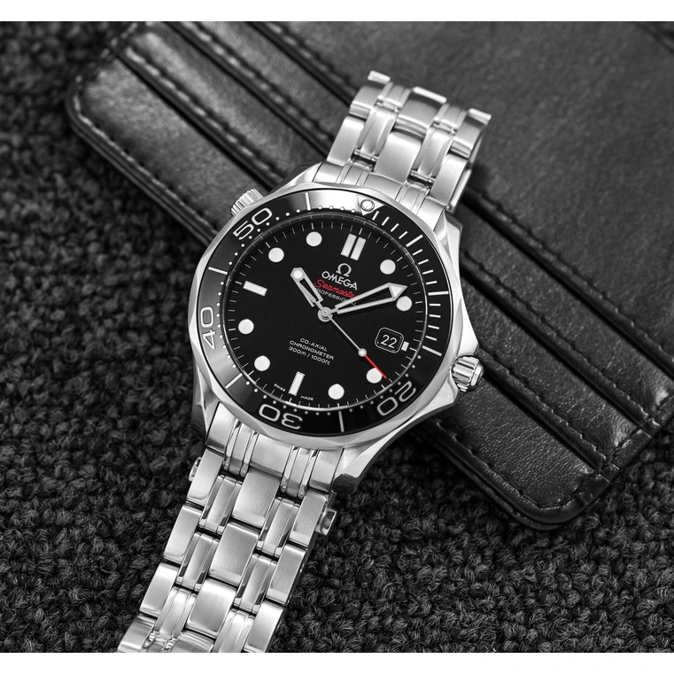 Omega Watch For Men - Seamaster Diver 300M Co-Axial 41 mm, Steel on Steel - Ref. 212.30.41.20.01.003