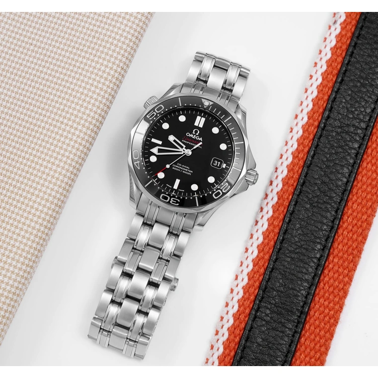 Omega Watch For Men - Seamaster Diver 300M Co-Axial 41 mm, Steel on Steel - Ref. 212.30.41.20.01.003