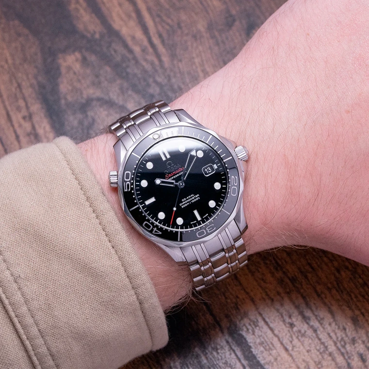 Omega Watch For Men - Seamaster Diver 300M Co-Axial 41 mm, Steel on Steel - Ref. 212.30.41.20.01.003