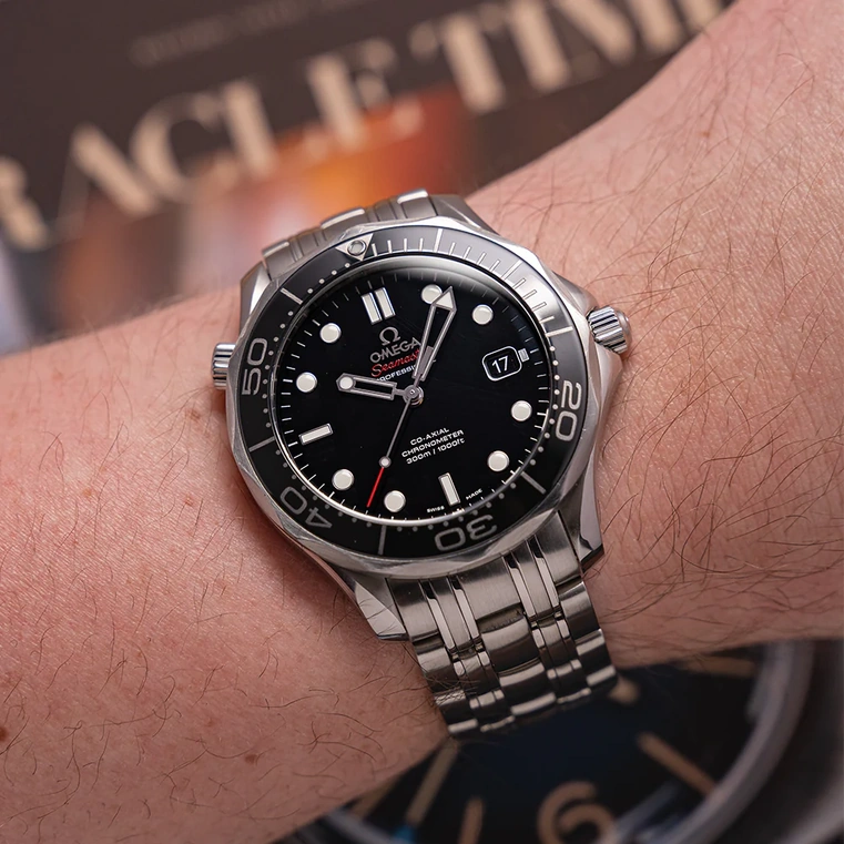 Omega Watch For Men - Seamaster Diver 300M Co-Axial 41 mm, Steel on Steel - Ref. 212.30.41.20.01.003