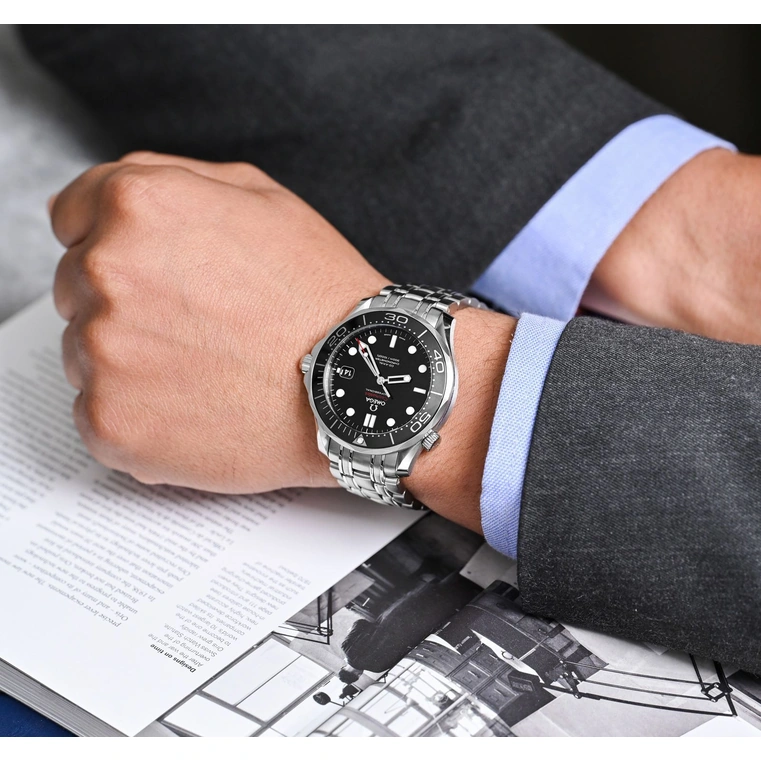 Omega Watch For Men - Seamaster Diver 300M Co-Axial 41 mm, Steel on Steel - Ref. 212.30.41.20.01.003