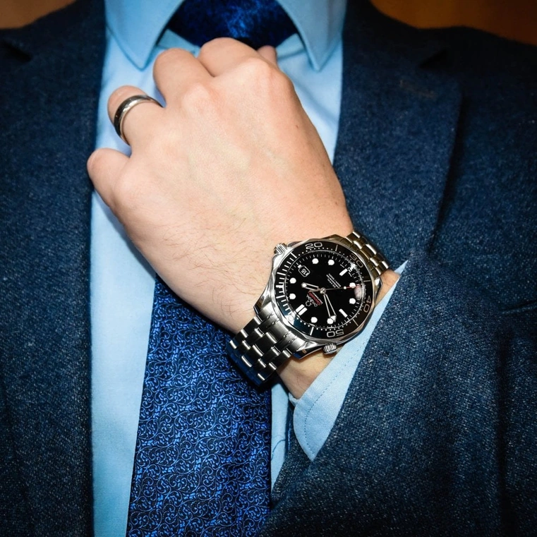Omega Watch For Men - Seamaster Diver 300M Co-Axial 41 mm, Steel on Steel - Ref. 212.30.41.20.01.003