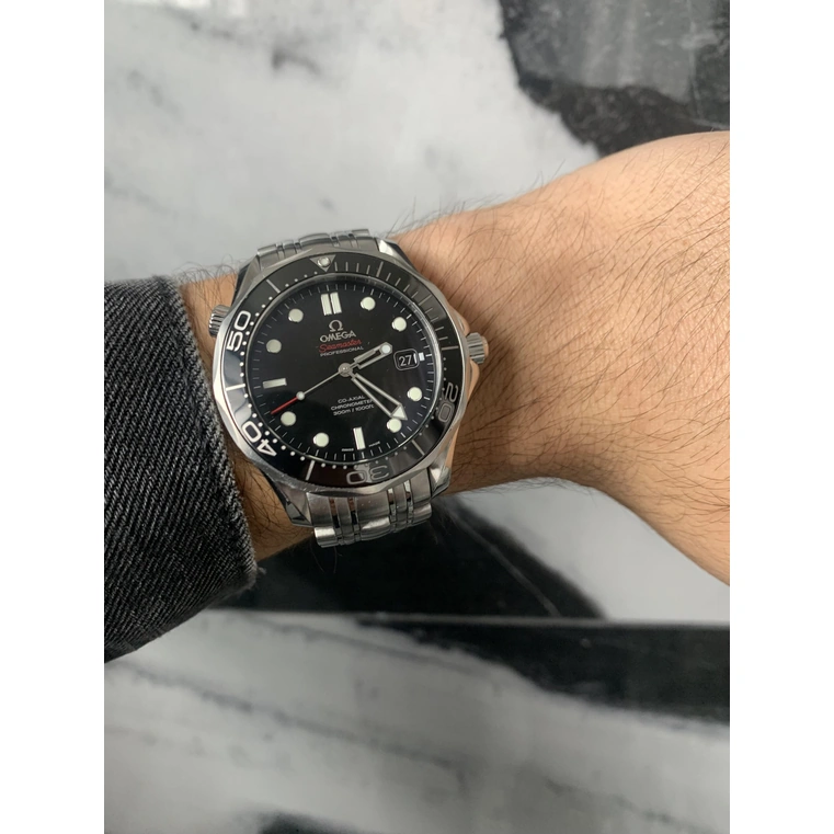 Omega Watch For Men - Seamaster Diver 300M Co-Axial 41 mm, Steel on Steel - Ref. 212.30.41.20.01.003