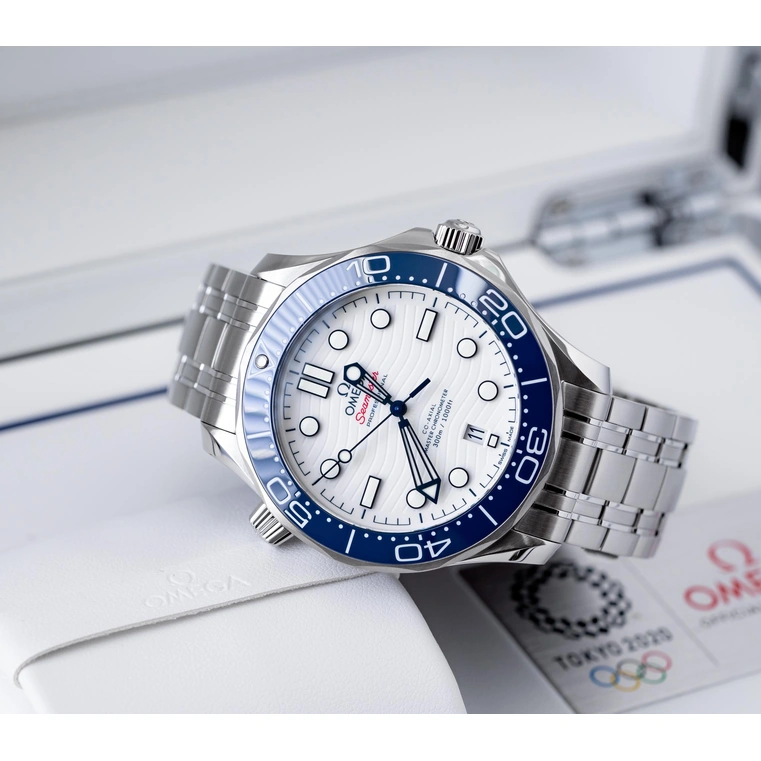 Omega Watch For Men - Seamaster Diver 300M Tokyo 2020 - Ref. 522.30.42.20.04.001