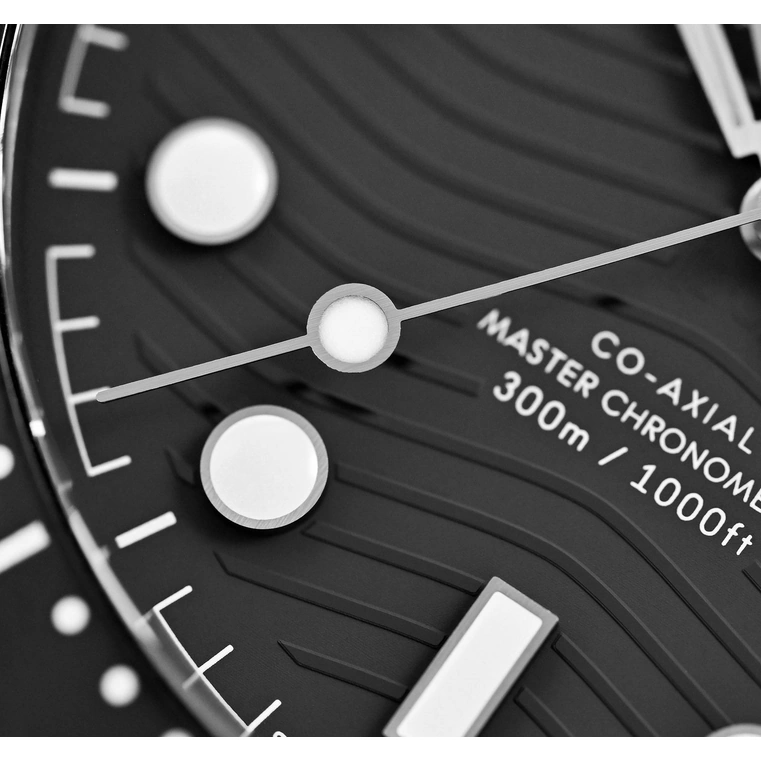 Omega Watch For Men - Seamaster Diver 300M, Black Ceramic Titanium, 44 mm, Black Dial - Ref. 210.92.44.20.01.001