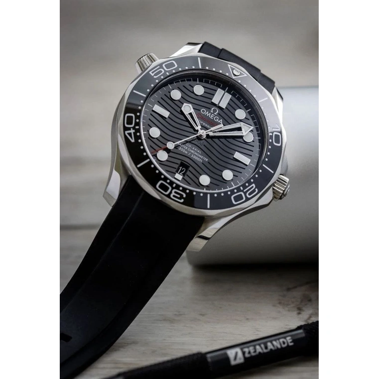 Omega Watch For Men - Seamaster Diver 300M, Black Ceramic Titanium, 44 mm, Black Dial - Ref. 210.92.44.20.01.001