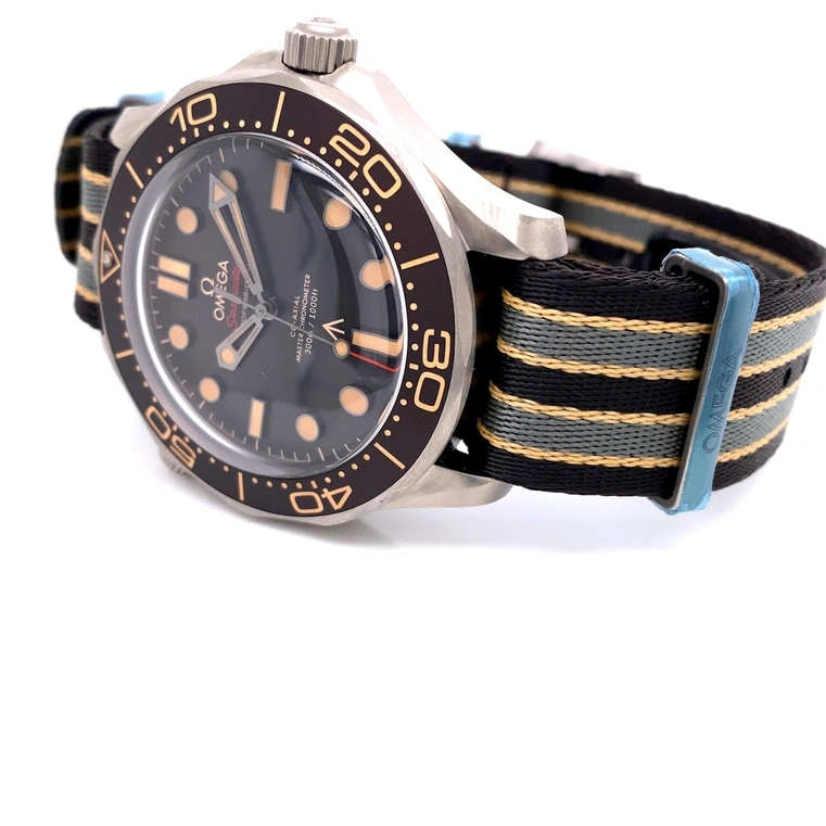 Omega Watch For Men - Seamaster Diver 300M, Black Ceramic Titanium, Black Dial - Ref. 210.92.42.20.01.001