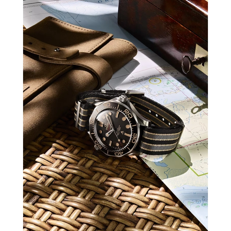 Omega Watch For Men - Seamaster Diver 300M, Black Ceramic Titanium, Black Dial - Ref. 210.92.42.20.01.001