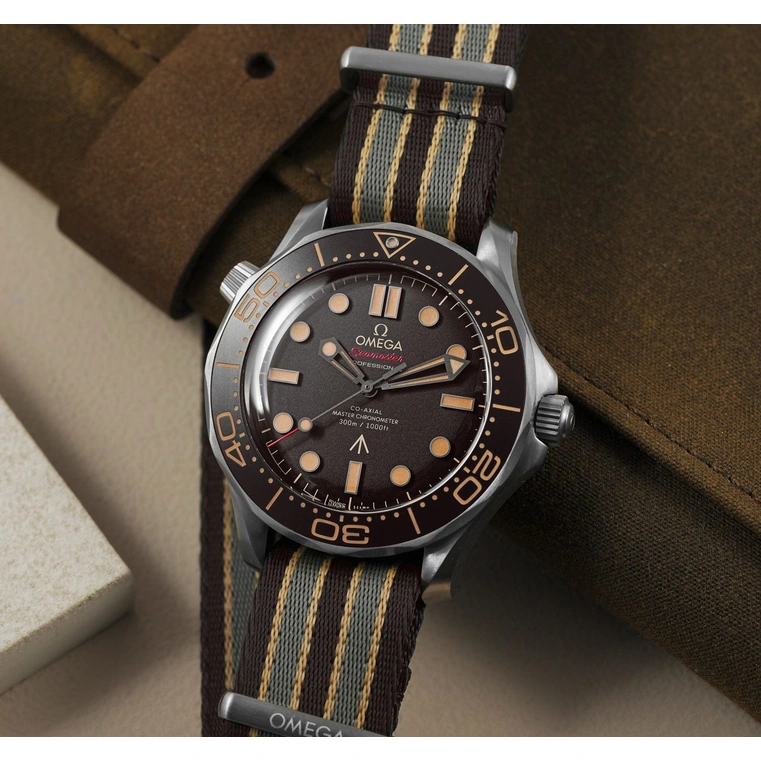Omega Watch For Men - Seamaster Diver 300M, Black Ceramic Titanium, Black Dial - Ref. 210.92.42.20.01.001