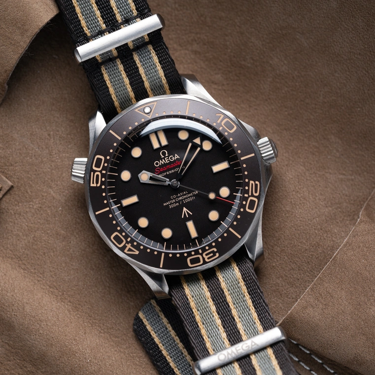 Omega Watch For Men - Seamaster Diver 300M, Black Ceramic Titanium, Black Dial - Ref. 210.92.42.20.01.001