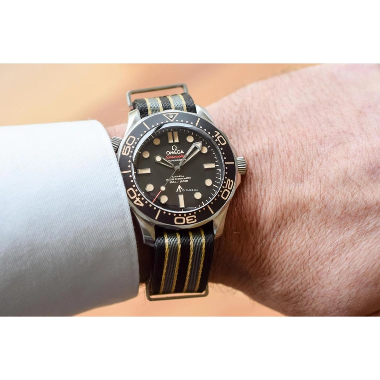 Omega Watch For Men - Seamaster Diver 300M, Black Ceramic Titanium, Black Dial - Ref. 210.92.42.20.01.001