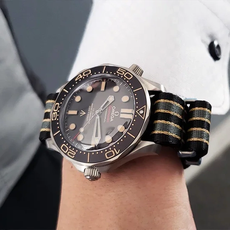 Omega Watch For Men - Seamaster Diver 300M, Black Ceramic Titanium, Black Dial - Ref. 210.92.42.20.01.001