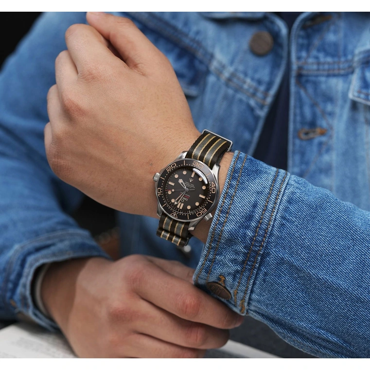 Omega Watch For Men - Seamaster Diver 300M, Black Ceramic Titanium, Black Dial - Ref. 210.92.42.20.01.001