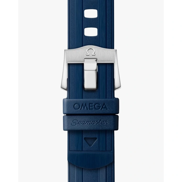 Omega Watch For Men - Seamaster Diver 300M, Steel on Blue Rubber Strap - Ref. 210.32.42.20.03.001