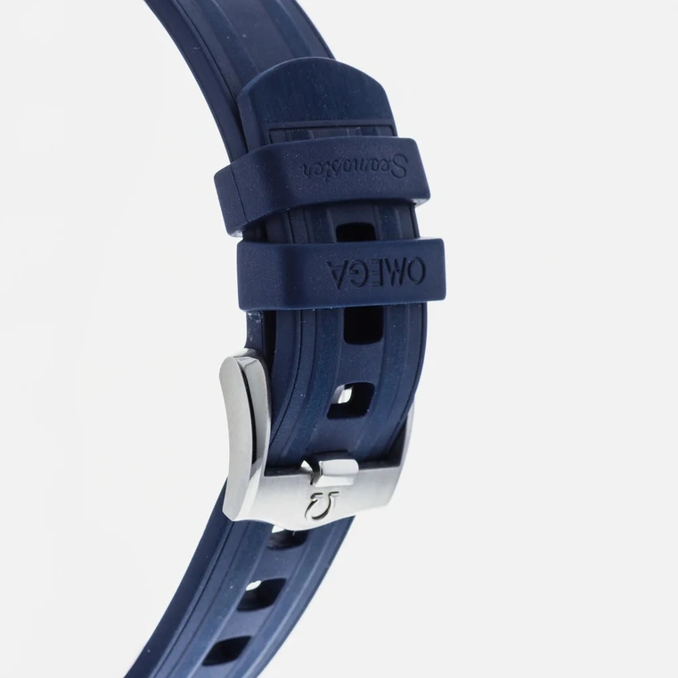Omega Watch For Men - Seamaster Diver 300M, Steel on Blue Rubber Strap - Ref. 210.32.42.20.03.001