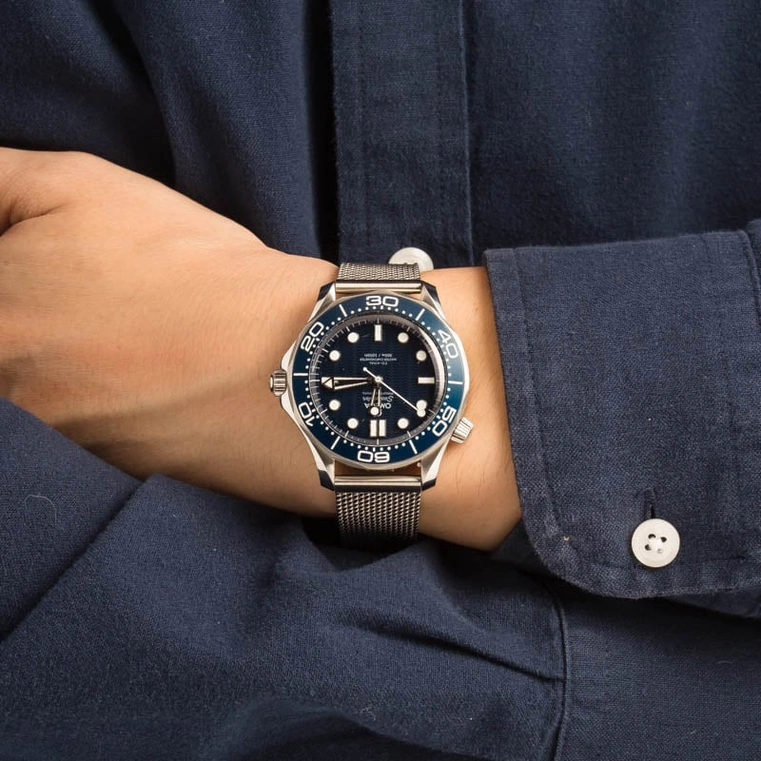 Omega Watch For Men - Seamaster Diver 300M, Steel on Steel - Ref. 210.30.42.20.03.002
