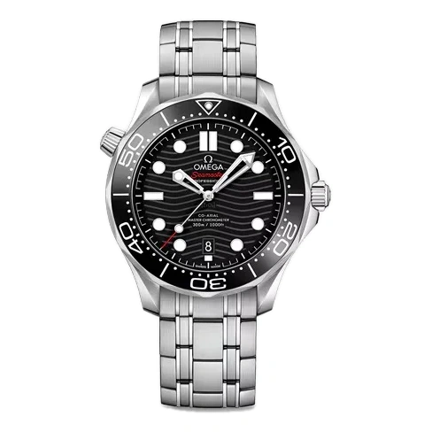 Omega Watch For Men - Seamaster Diver 300M, Steel on Steel, Black Dial - Ref. 210.30.42.20.01.001