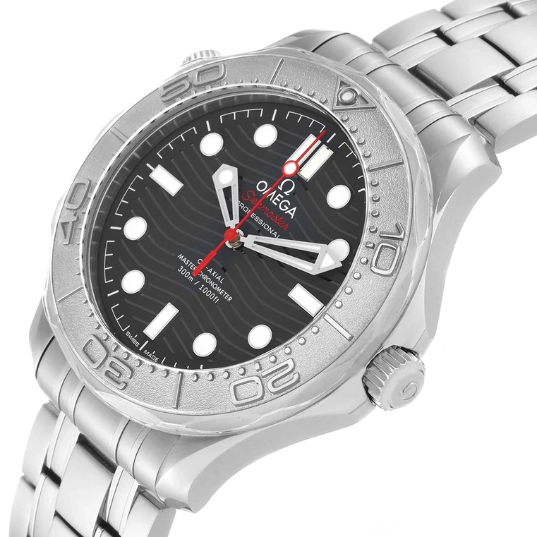 Omega Watch For Men - Seamaster Diver 300M, Steel on Steel, Black Dial - Ref. 210.30.42.20.01.002