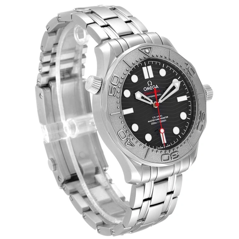 Omega Watch For Men - Seamaster Diver 300M, Steel on Steel, Black Dial - Ref. 210.30.42.20.01.002