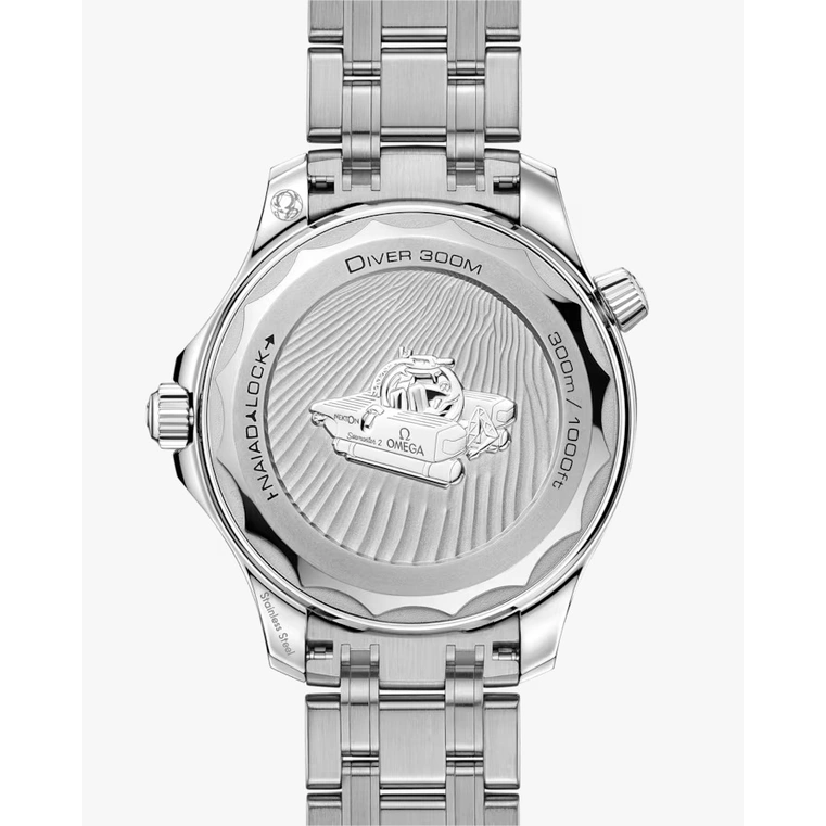 Omega Watch For Men - Seamaster Diver 300M, Steel on Steel, Black Dial - Ref. 210.30.42.20.01.002