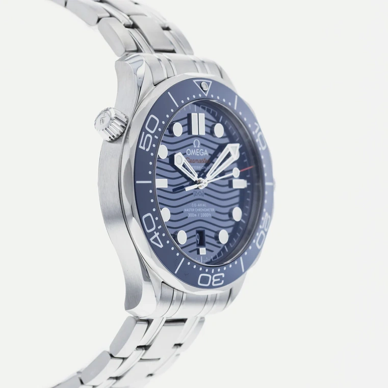 Omega Watch For Men - Seamaster Diver 300M, Steel on Steel, Blue Dial - Ref. 210.30.42.20.03.001