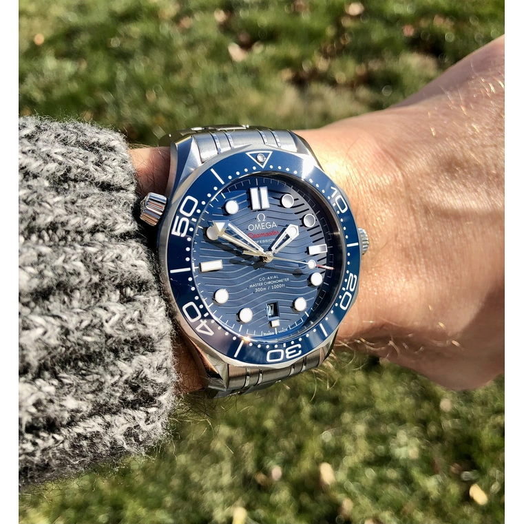 Omega Watch For Men - Seamaster Diver 300M, Steel on Steel, Blue Dial - Ref. 210.30.42.20.03.001