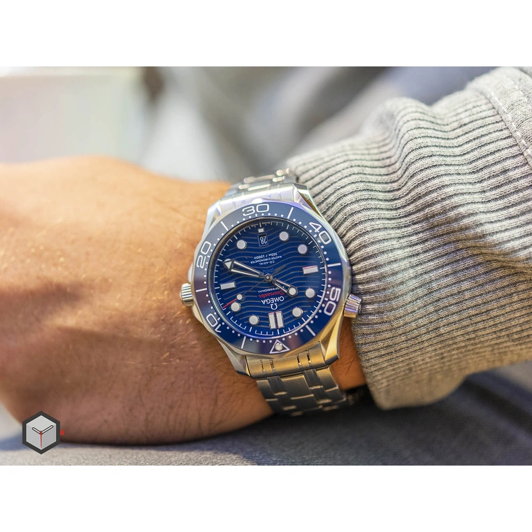 Omega Watch For Men - Seamaster Diver 300M, Steel on Steel, Blue Dial - Ref. 210.30.42.20.03.001