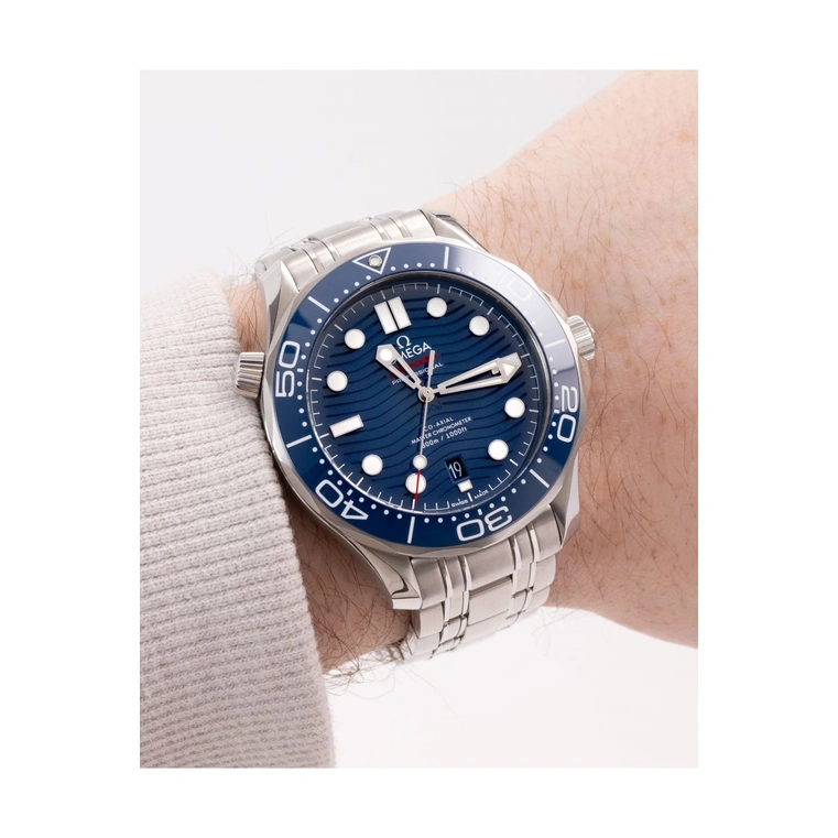 Omega Watch For Men - Seamaster Diver 300M, Steel on Steel, Blue Dial - Ref. 210.30.42.20.03.001