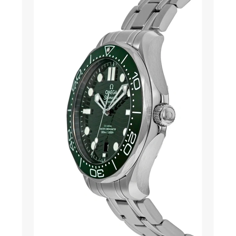 Omega Watch For Men - Seamaster Diver 300M, Steel on Steel, Green Dial - Ref. 210.30.42.20.10.001