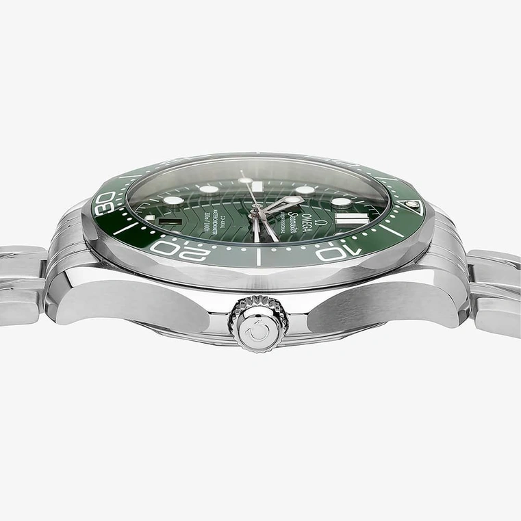 Omega Watch For Men - Seamaster Diver 300M, Steel on Steel, Green Dial - Ref. 210.30.42.20.10.001