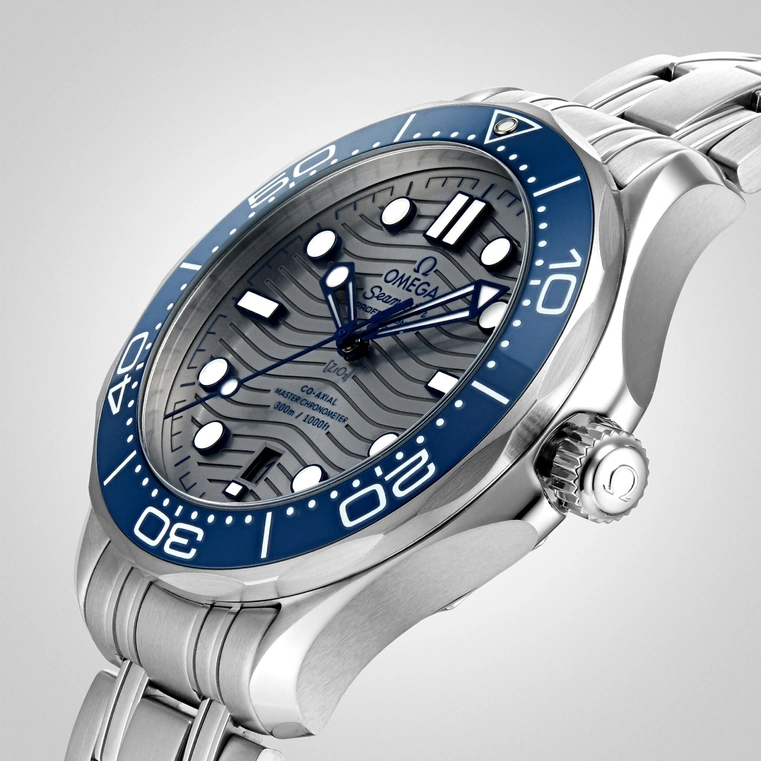 Omega Watch For Men - Seamaster Diver 300M, Steel on Steel, Grey Dial - Ref. 210.30.42.20.06.001