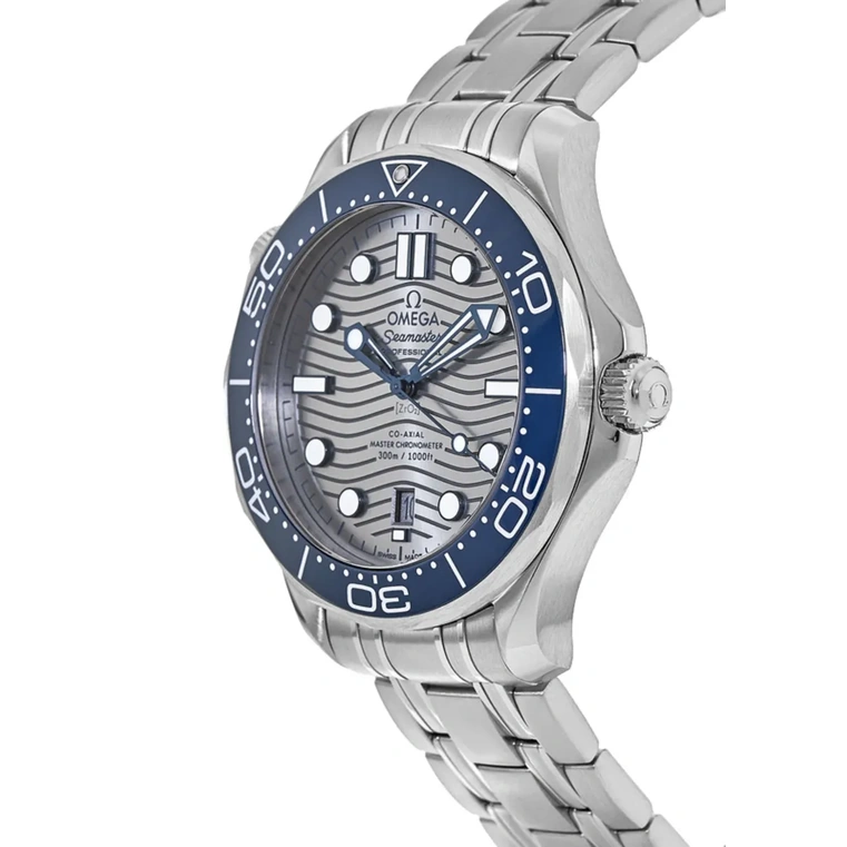 Omega Watch For Men - Seamaster Diver 300M, Steel on Steel, Grey Dial - Ref. 210.30.42.20.06.001