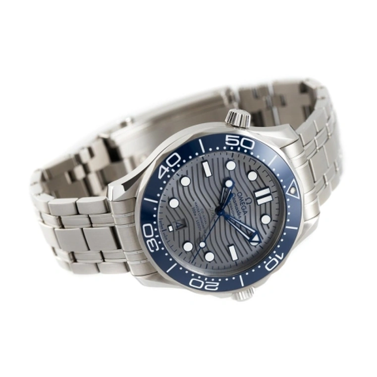Omega Watch For Men - Seamaster Diver 300M, Steel on Steel, Grey Dial - Ref. 210.30.42.20.06.001