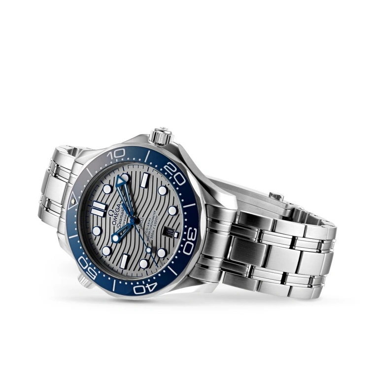 Omega Watch For Men - Seamaster Diver 300M, Steel on Steel, Grey Dial - Ref. 210.30.42.20.06.001