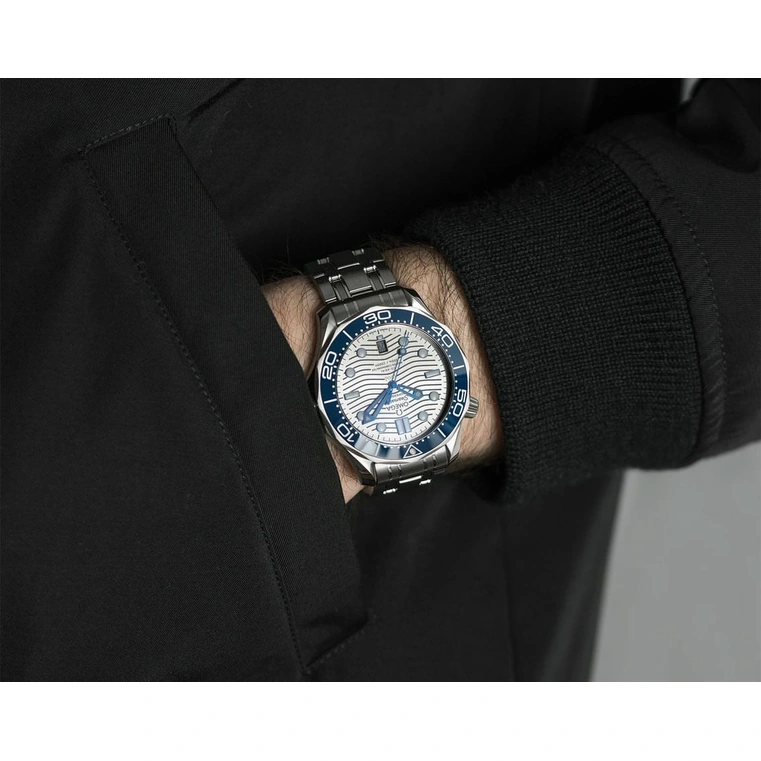 Omega Watch For Men - Seamaster Diver 300M, Steel on Steel, Grey Dial - Ref. 210.30.42.20.06.001