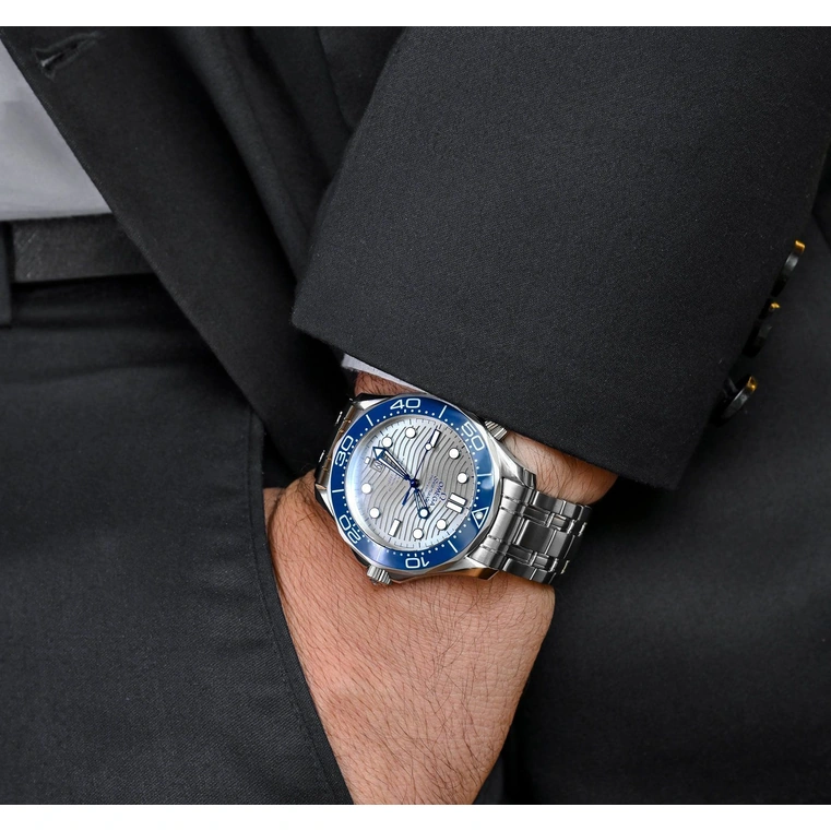 Omega Watch For Men - Seamaster Diver 300M, Steel on Steel, Grey Dial - Ref. 210.30.42.20.06.001