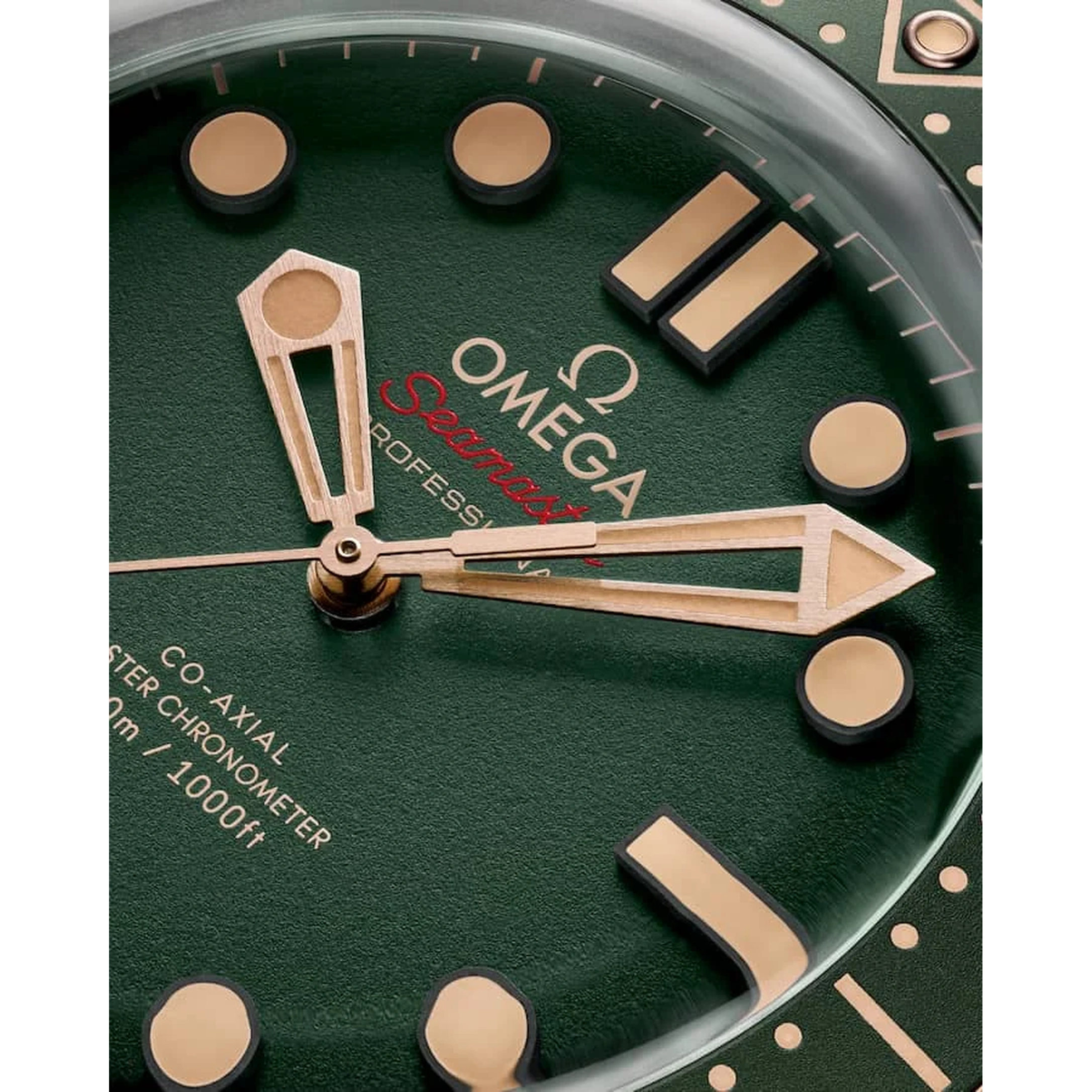 Omega Watch For Men - Seamaster Diver 300M, Titanium, Green Dial - Ref. 210.90.42.20.10.001