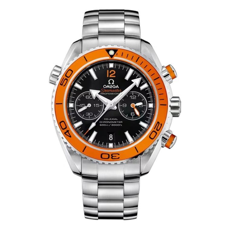Omega Watch For Men - Seamaster Planet Ocean 600M Chronograph, 45.5 mm, Steel on Steel, Black Dial - Ref. 232.30.46.51.01.002