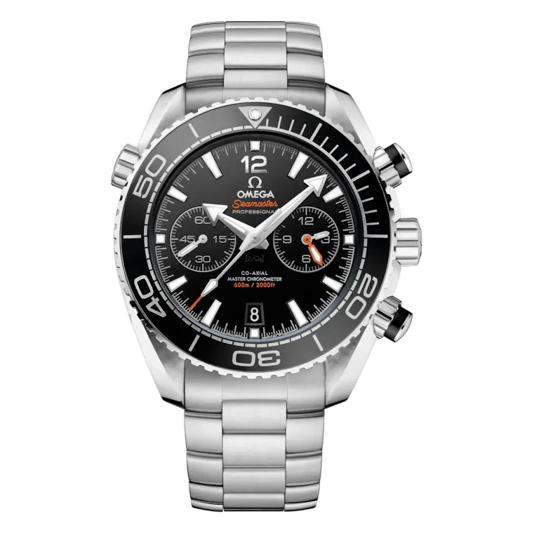 Omega Watch For Men - Seamaster Planet Ocean 600M Chronograph, 45.5 mm, Steel, Black Dial - Ref. 215.30.46.51.01.001