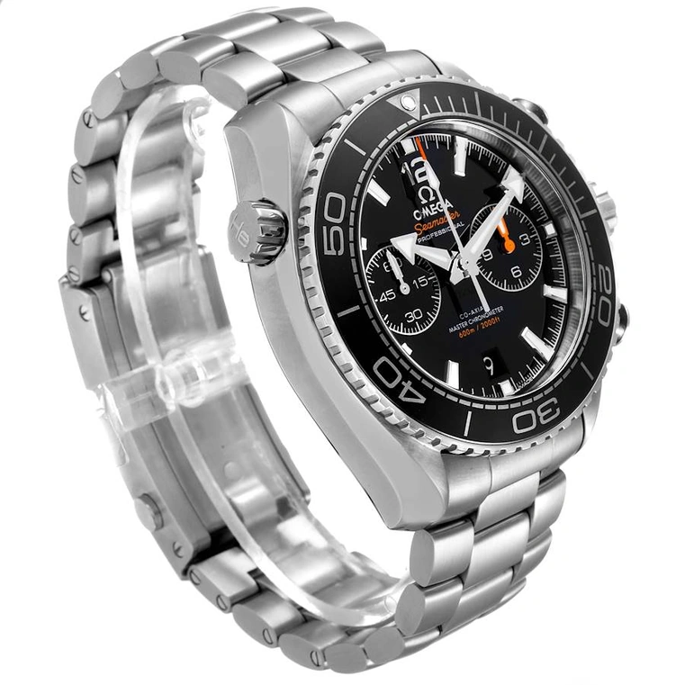 Omega Watch For Men - Seamaster Planet Ocean 600M Chronograph, 45.5 mm, Steel, Black Dial - Ref. 215.30.46.51.01.001
