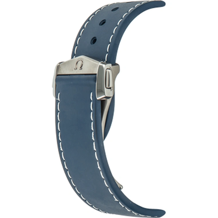 Omega Watch For Men - Seamaster Planet Ocean 600M Chronograph, 45.5 mm, Titanium on Blue Rubber Strap - Ref. 232.92.46.51.03.001