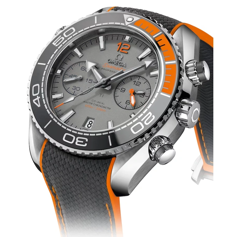 Omega Watch For Men - Seamaster Planet Ocean 600M Chronograph, Titanium, Black Dial - Ref. 215.92.46.51.99.001