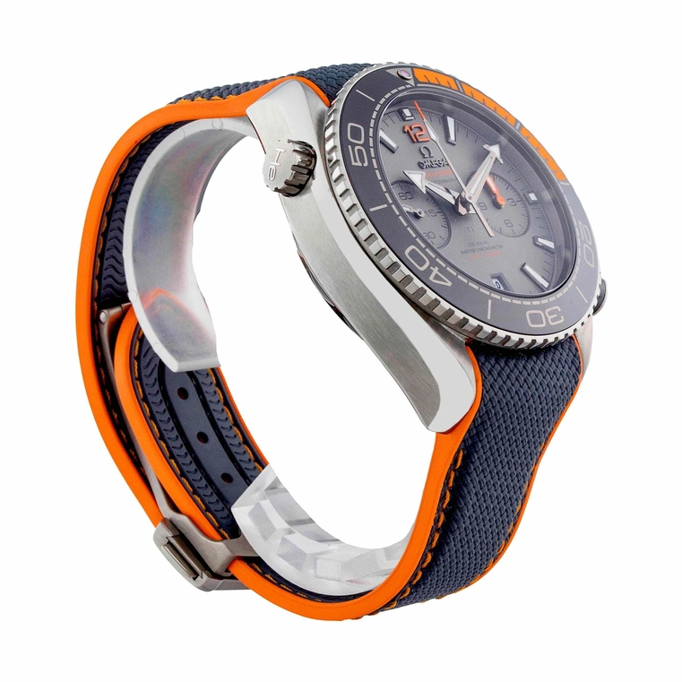 Omega Watch For Men - Seamaster Planet Ocean 600M Chronograph, Titanium, Black Dial - Ref. 215.92.46.51.99.001
