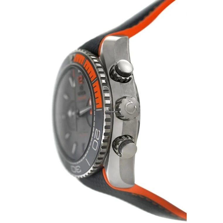 Omega Watch For Men - Seamaster Planet Ocean 600M Chronograph, Titanium, Black Dial - Ref. 215.92.46.51.99.001