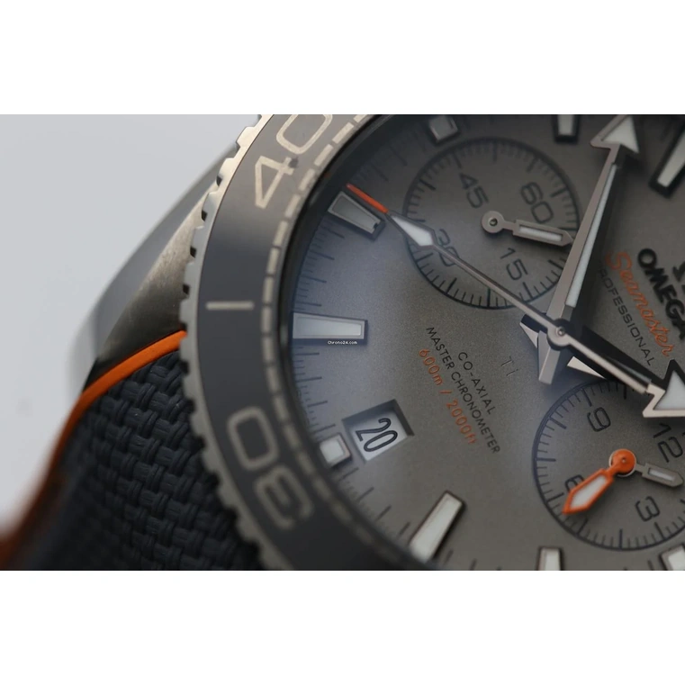 Omega Watch For Men - Seamaster Planet Ocean 600M Chronograph, Titanium, Black Dial - Ref. 215.92.46.51.99.001