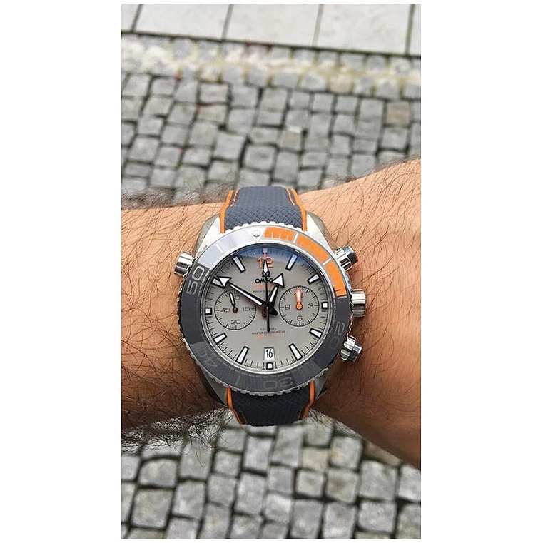Omega Watch For Men - Seamaster Planet Ocean 600M Chronograph, Titanium, Black Dial - Ref. 215.92.46.51.99.001