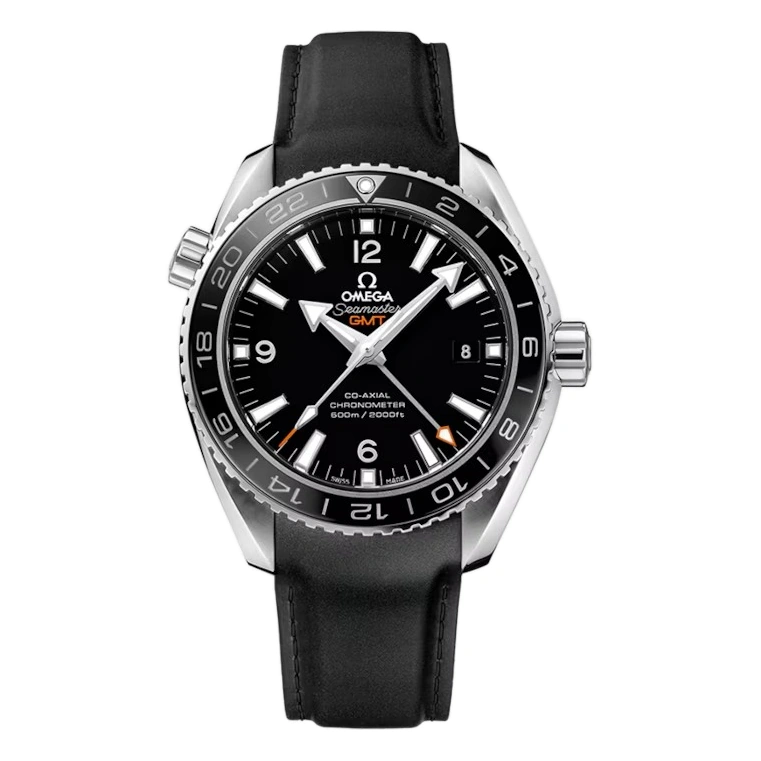Omega Watch For Men - Seamaster Planet Ocean 600M GMT, 43.5 mm, Steel on Rubber Strap - Ref. 232.32.44.22.01.001